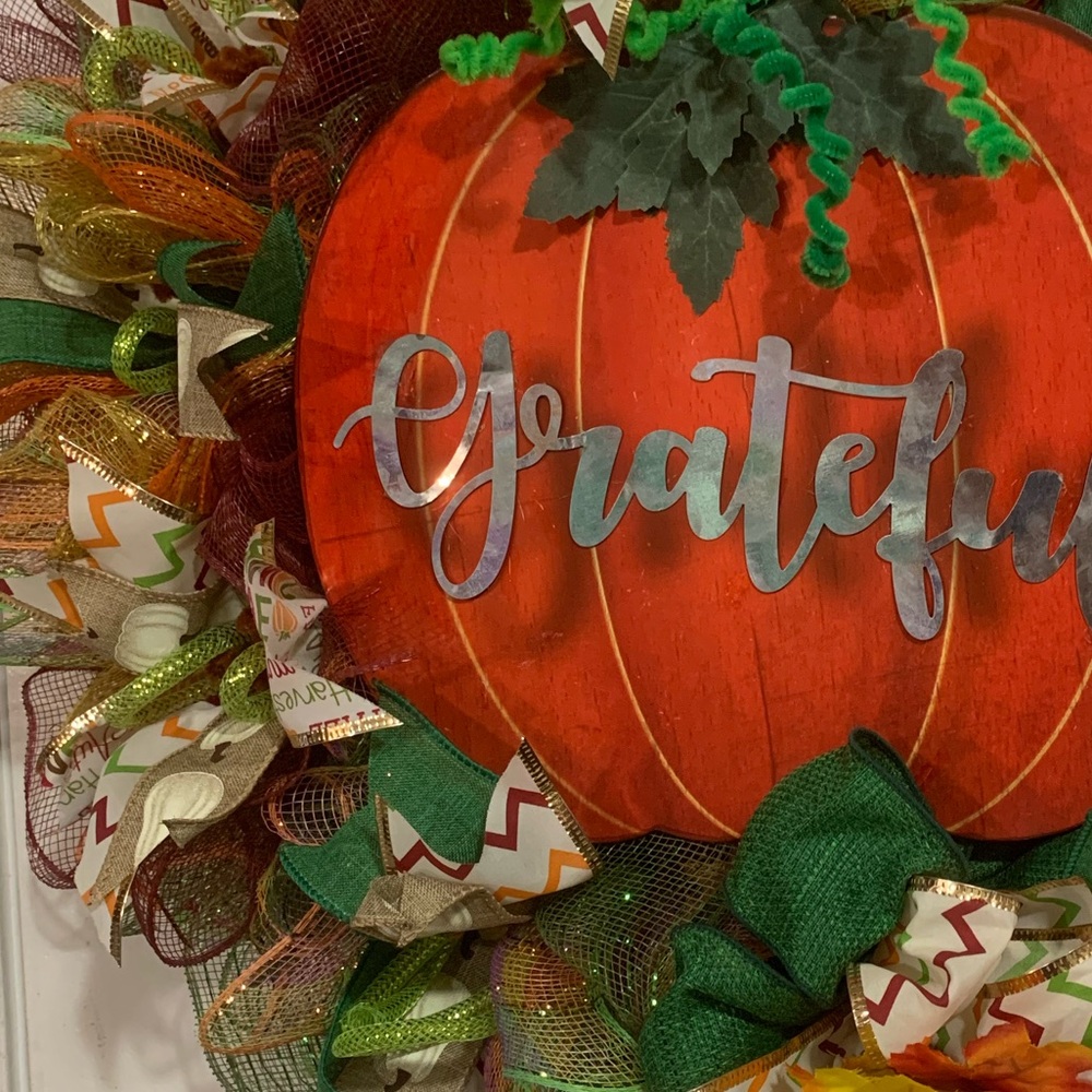 Item49 Autumn Outdoor Decor Wreath - Picture 6 of 7